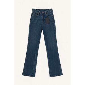 Revenue Women’s High Rise Straight Jeans – Classic Blue Denim